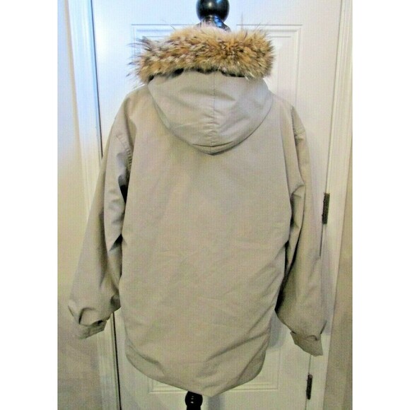 Vtg 70s 80s Woolrich Artic Parker Hooded Coyote Fur Trim Wool Lined Jacket M/L - Picture 4 of 8